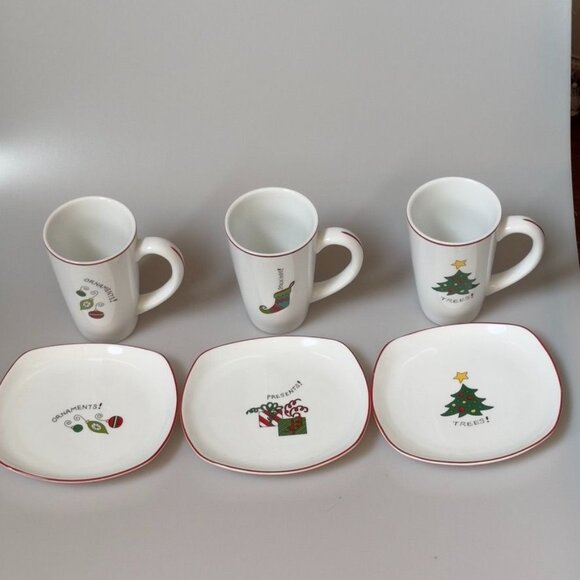 FITZ and FLOYD ESSENTIALS Cups and Plate Sets - Picture 1 of 11